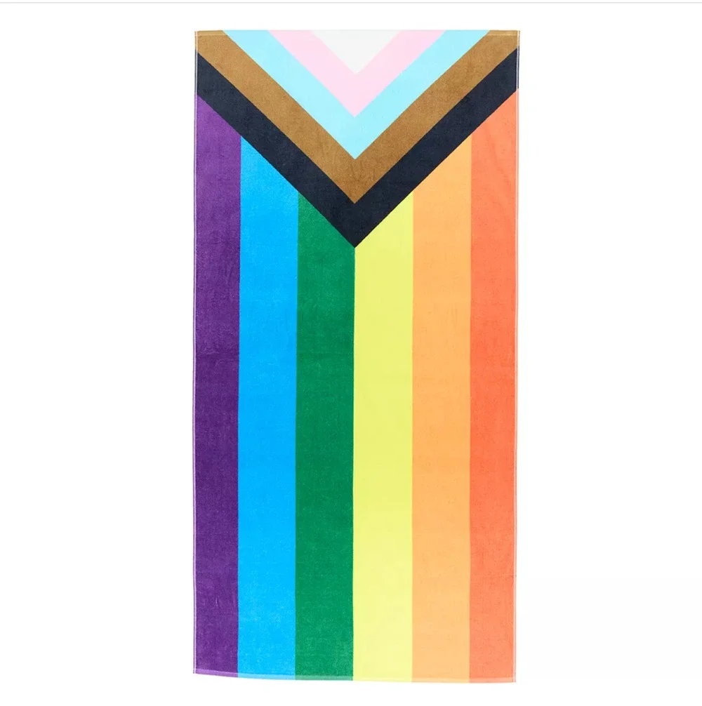 Sonoma Community Progress Pride Flag Beach Towel